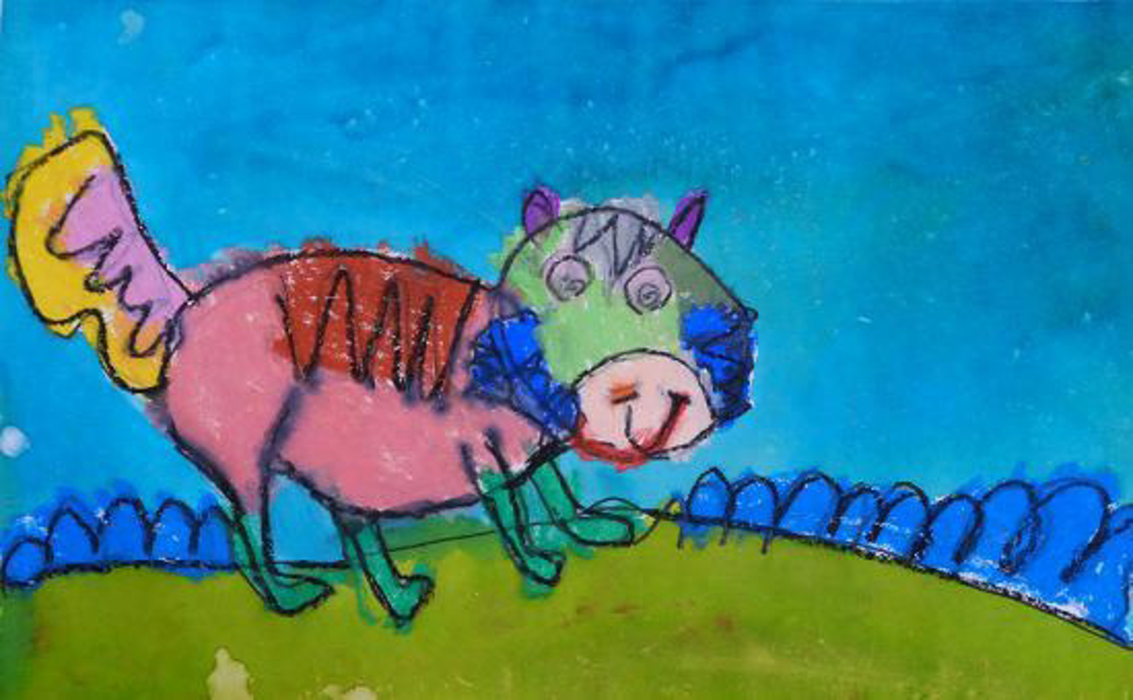 hund-zeichnen-abstrakt