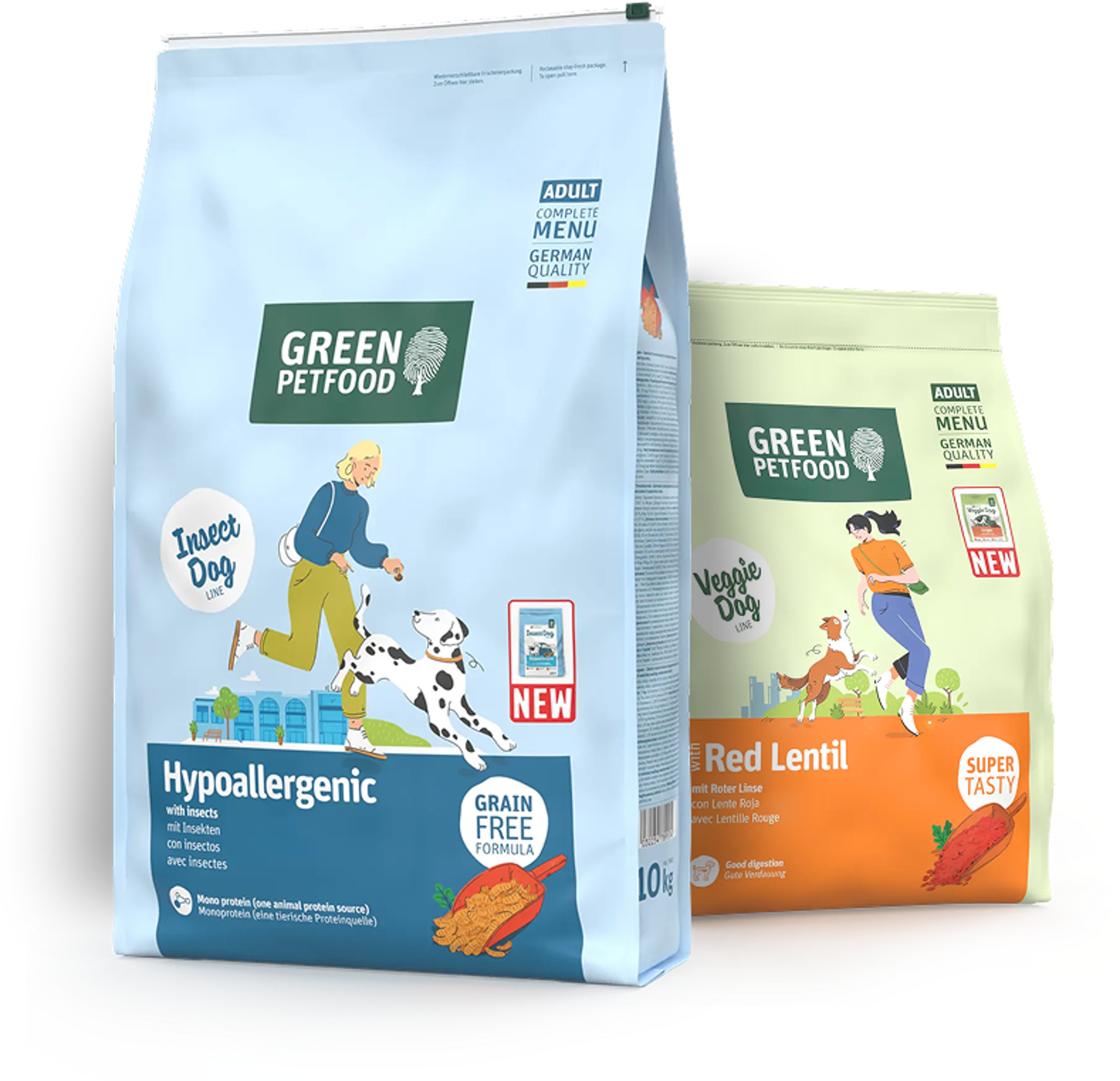 Green petfood package