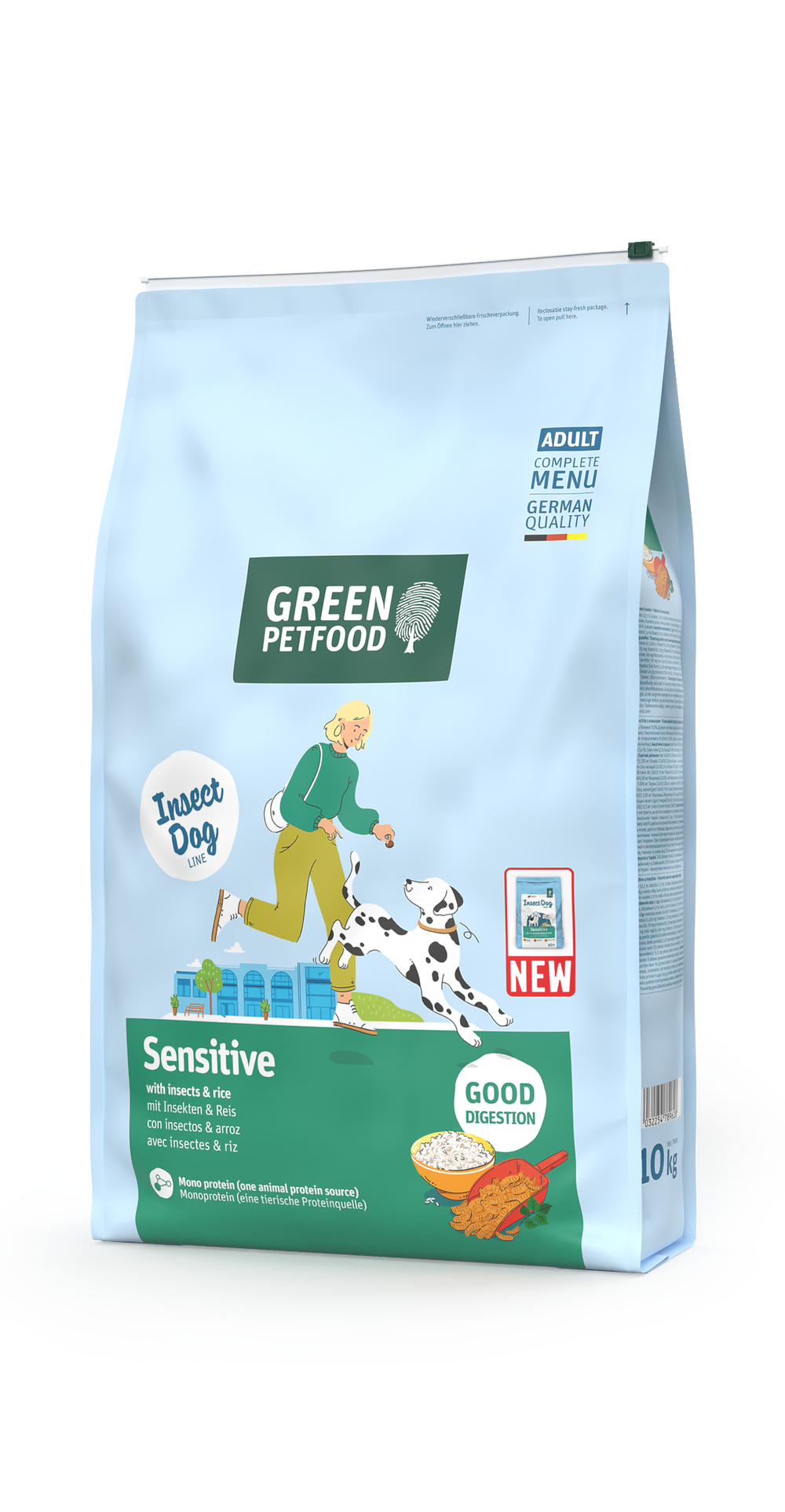 Pet Food Insect SENSITIVE WITH INSECTS & RICE | Green Petfood